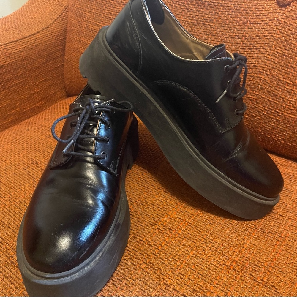 & Other Stories chunky leather oxfords